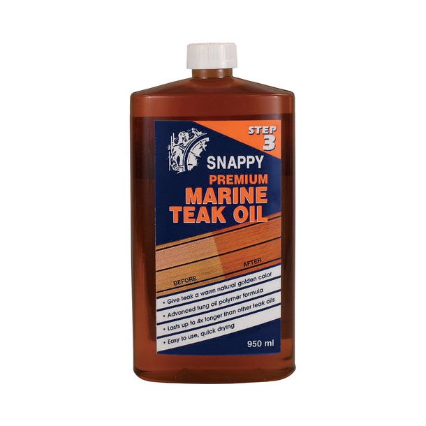 Snappy Premium marine teak oil 950 ml.