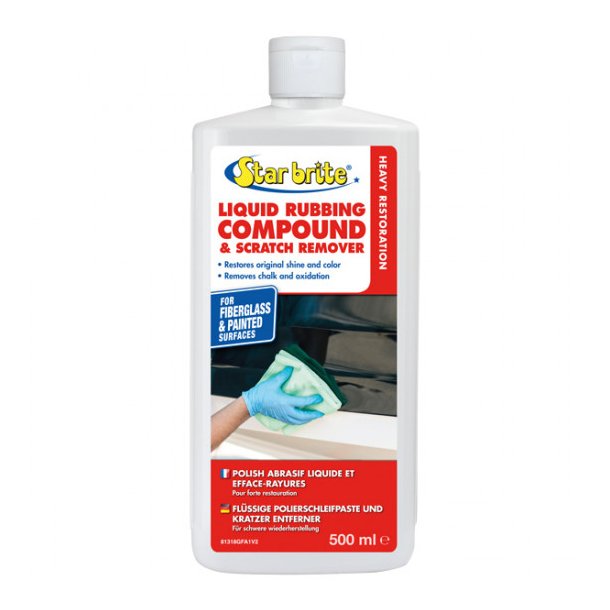 Liquid Rubbing compound and Scratch remover Star brite 500 ml.