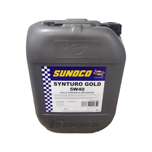 Sunoco Synturo GOLD 5W-40 - 20 liter