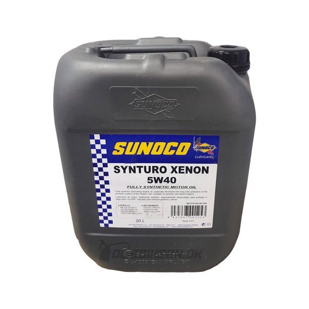 Sunoco Synturo Xenon 5W-40 - 20 liter
