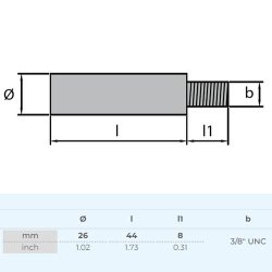 Zinkanode Volvo Plug Zn 838661